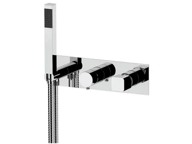 ICON-Q - Recessed wall-mounted bathtub set with hand shower _ Rubinetterie Mariani